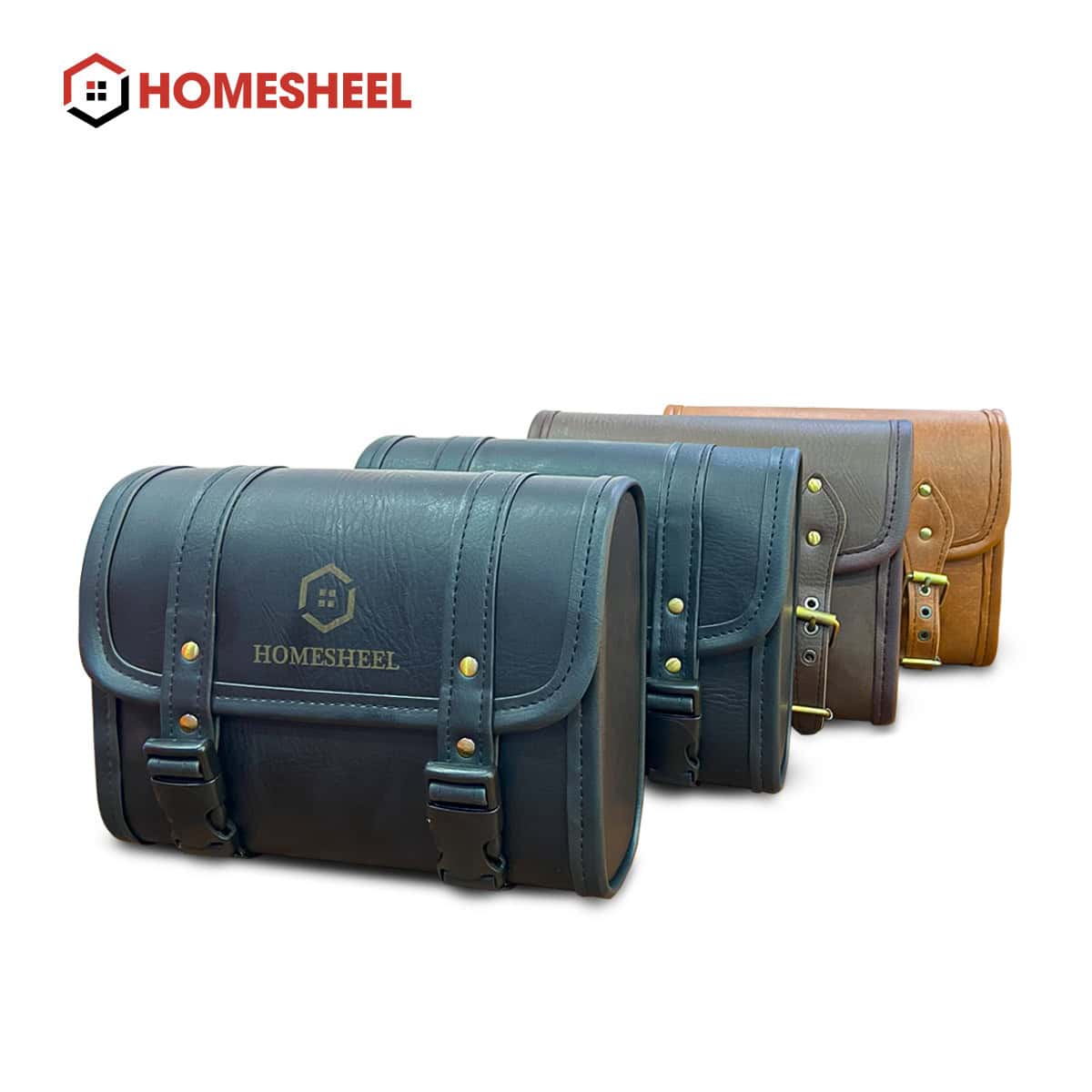 Túi da treo xe đạp Homesheel chống nước