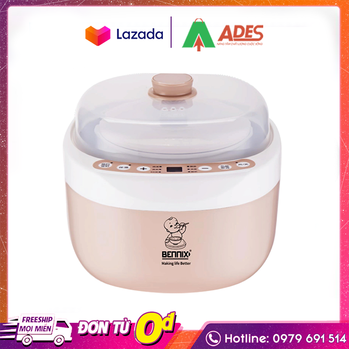 Bennix BN-200A - Nồi hầm cách thủy điện tử - Bảo hành chính hãng 12 tháng
