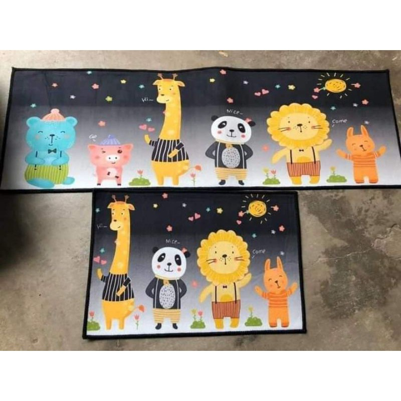 SET 2 Thảm Nhà Bếp  3D, Thảm Trải Sàn  (40*60 + 40*120 cm)