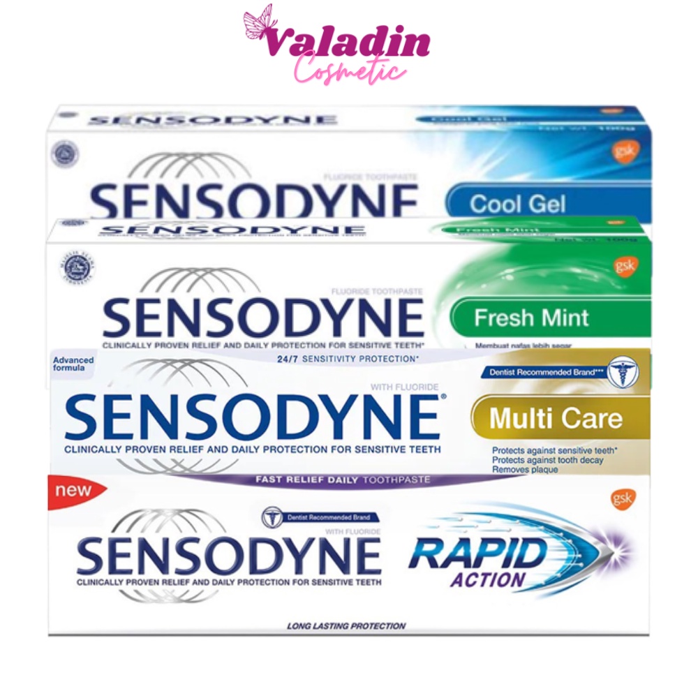 Combo 6 tuýt kem đánh răng sensodyne 100g/ 1 tuýp- chống ê buốt thái lan- tặng 1 bàn chải than hoạt tính.