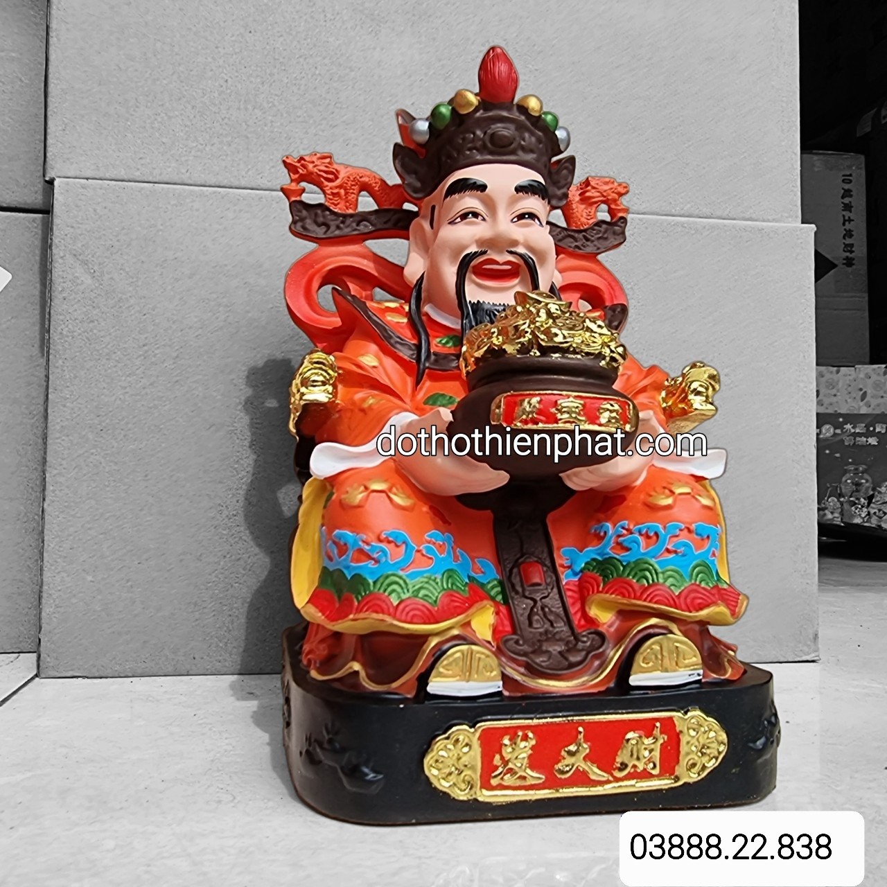 Tượng thần tiền thần phát 12in cao 30cm