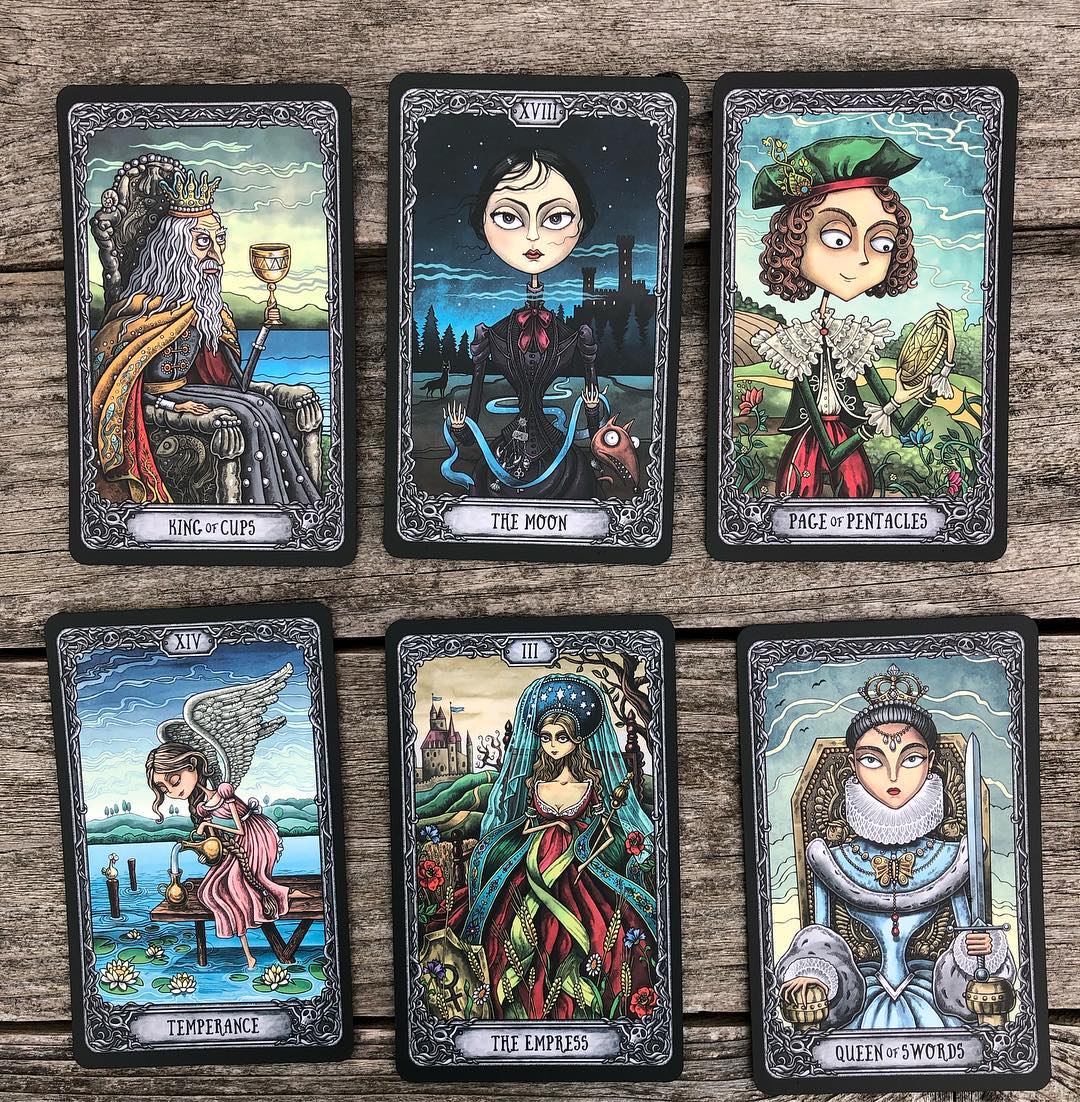 Dark Mansion Tarot 4th Edition Gold Brown