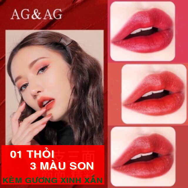 SON NỮ HOÀNG AI CẬP 3IN1 KÈM GƯƠNG