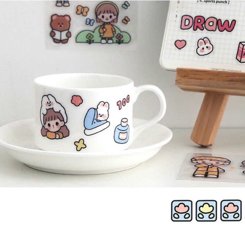 Sticker nhiệt dán bình sữa và đồ dùng cho bé (có chống nước) Sumishop2019