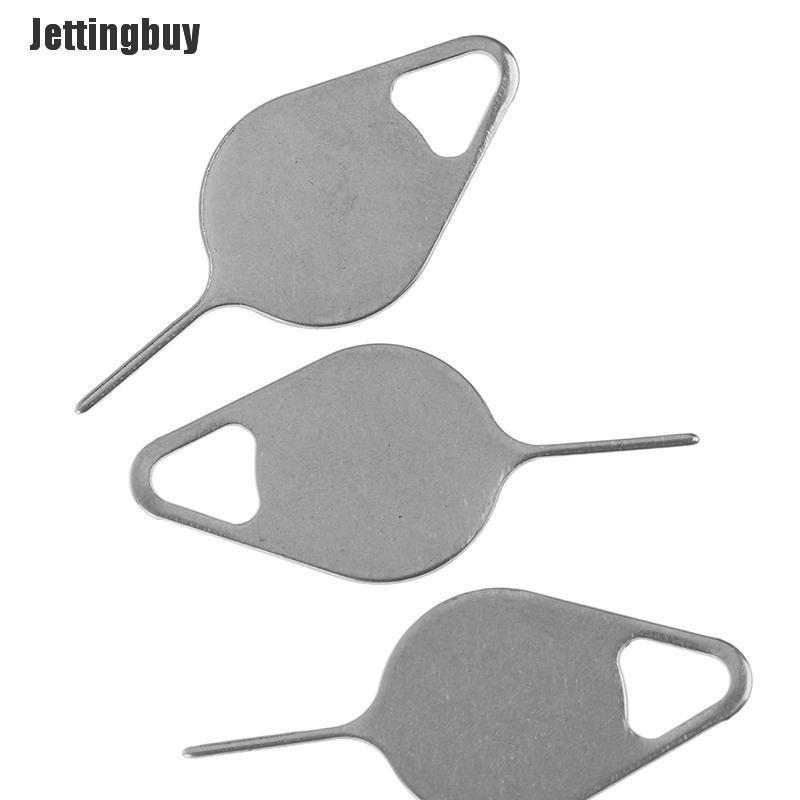 Jettingbuy 3 Sản Phẩm/Bộ Dụng Cụ Tháo Khay Thẻ Sim Kim Không Gỉ Cho Điện Thoại
