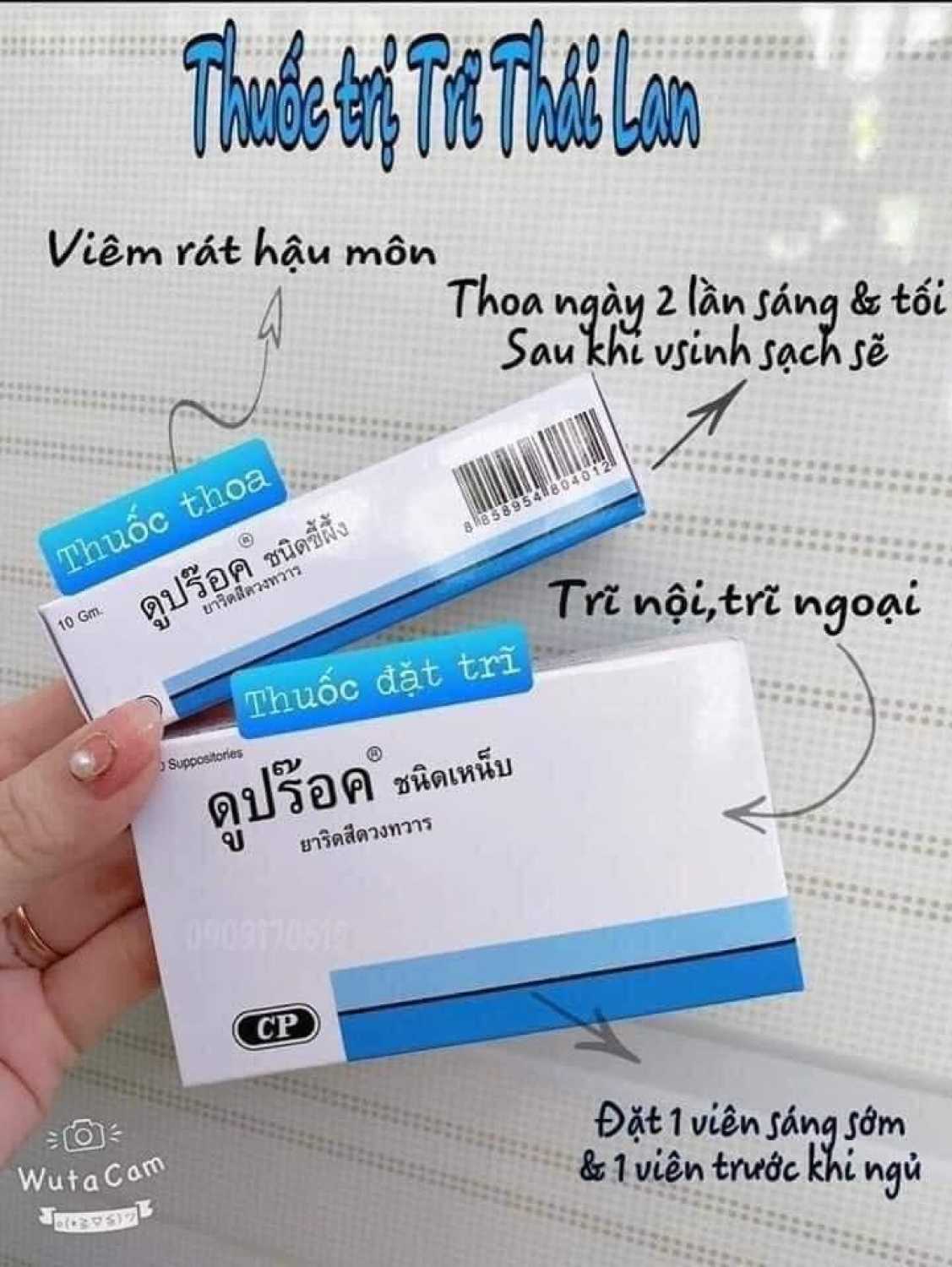 Combo bôi và đặt trĩ doproct thái lan
