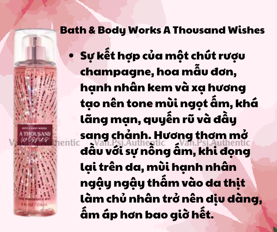 NƯỚC HOA XỊT TOÀN THÂN BATH & BODY WORK 236ML
