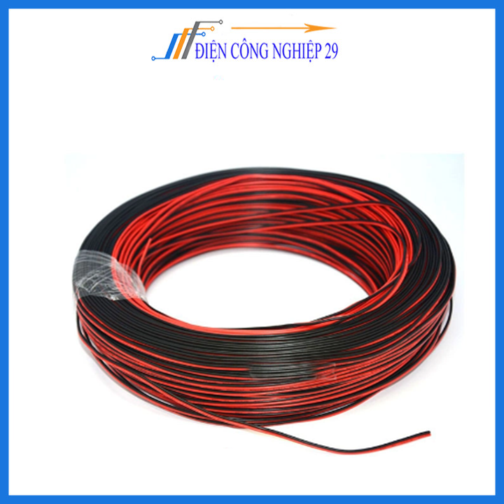 Dây Điện Đôi AWG  đen đỏ(1 Mét)