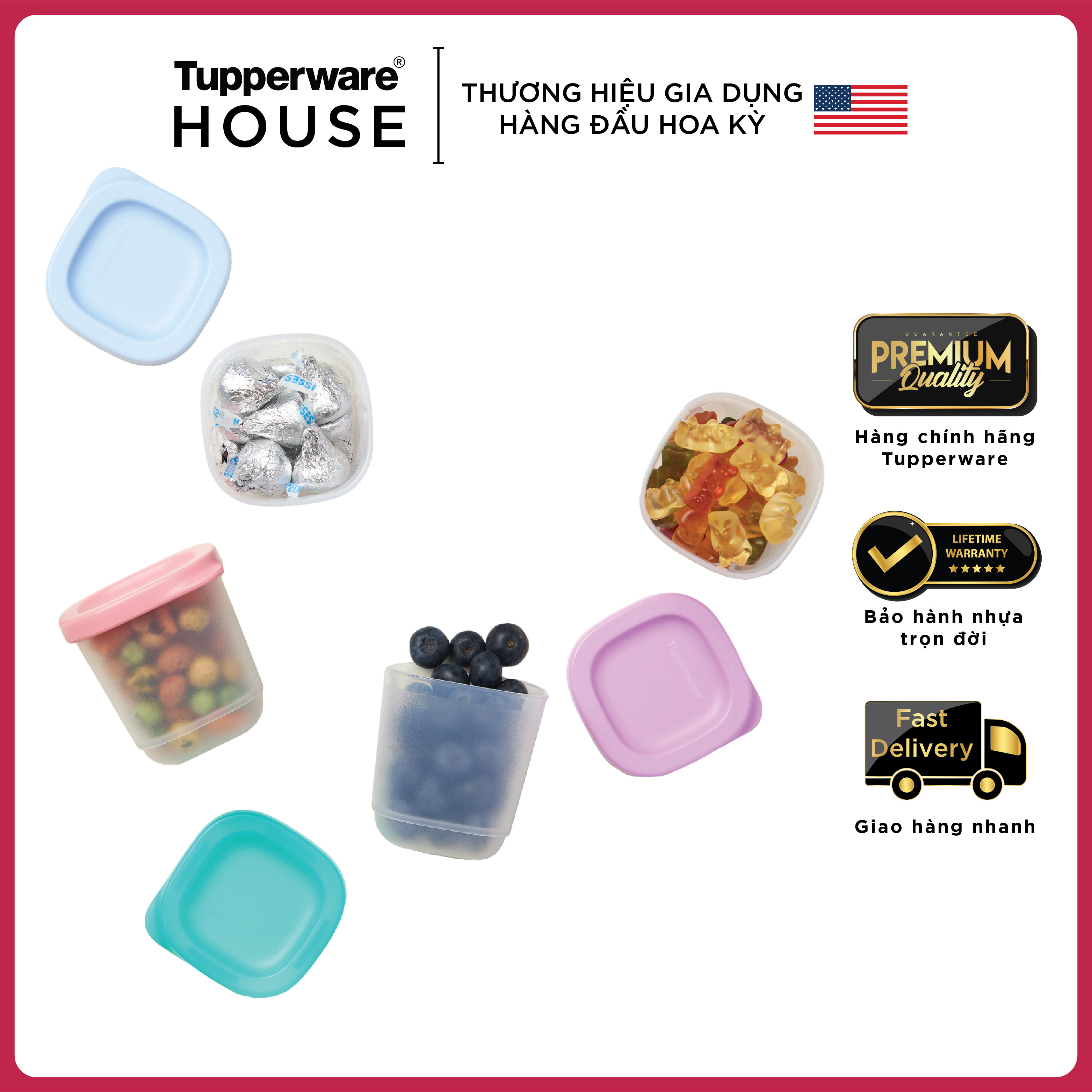Bộ hộp BQTP Cubix Mini Square ( Set 4)