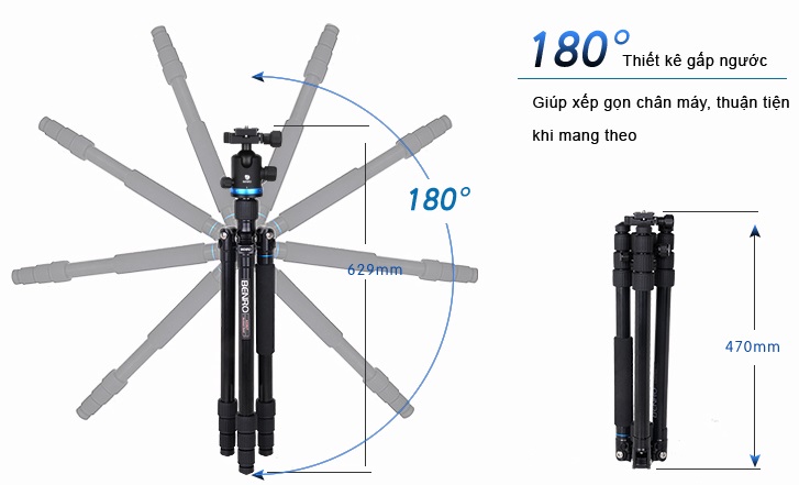 [HCM]Chân máy ảnh Tripod/ Monopod Benro FIF28AIB2 Alumium