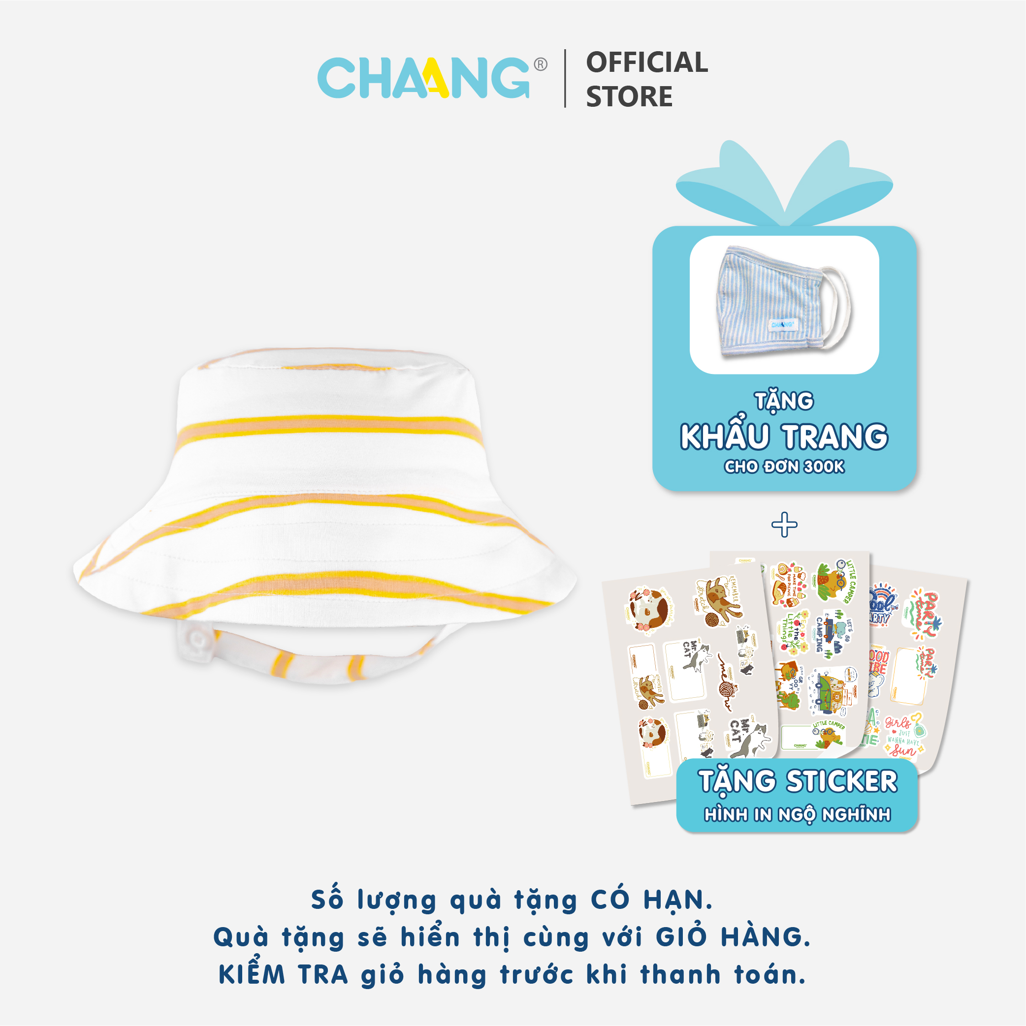 [CHAANG] Mũ vành cho bé trai Spring Chaang