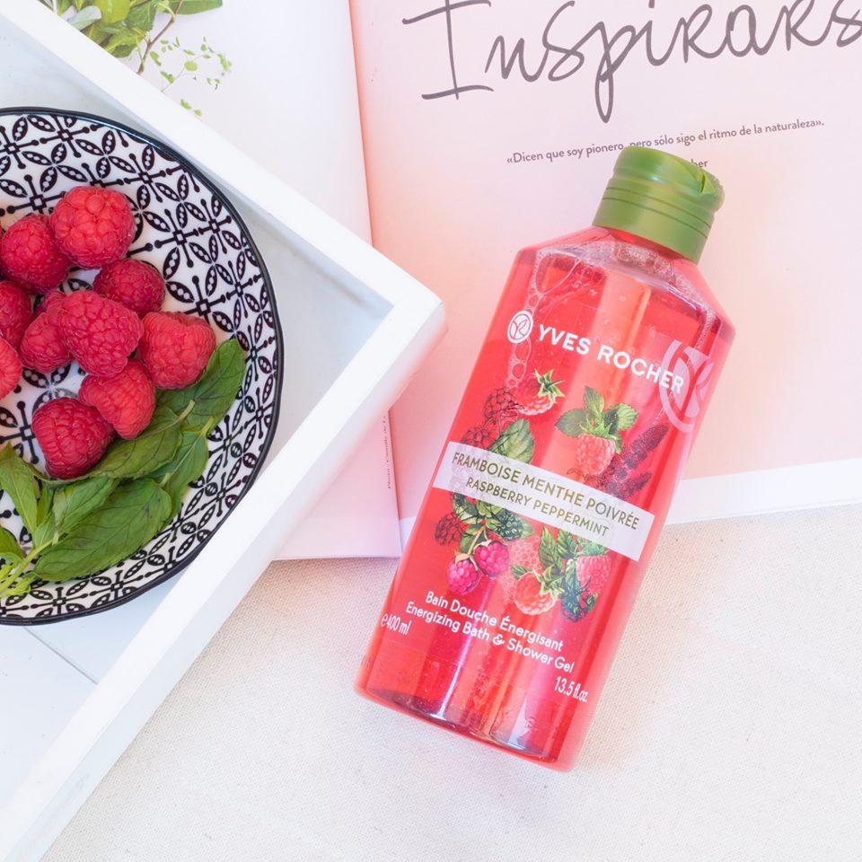 Combo Làm Sạch và Dưỡng Ẩm Yves Rocher Raspberry Peppermint 790ml