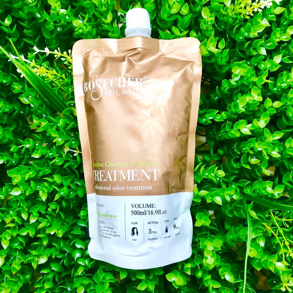 [HCM]Kem ủ tóc Collagen BOSECHER Milano Bamboo Treatment 500ml