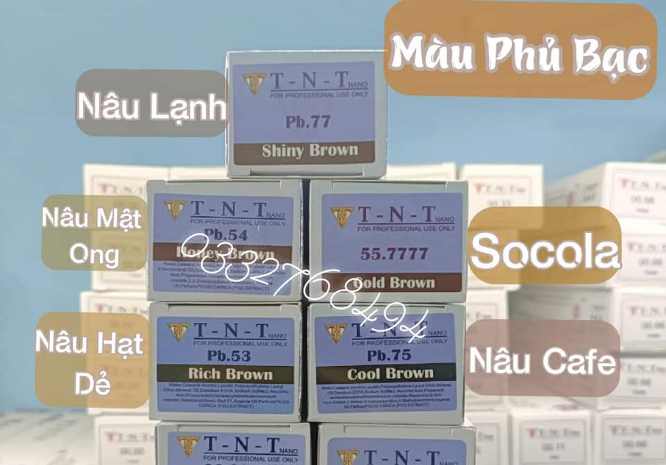 THUỐC NHUỘM TÓC GIÁ SỈ TNT 100ml (Không kèm oxy)