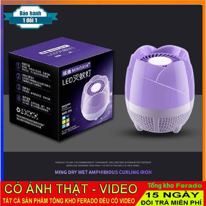 Đèn Bắt Muỗi Bóng Tròn Led 15W , Bóng đèn bắt muỗi thông minh