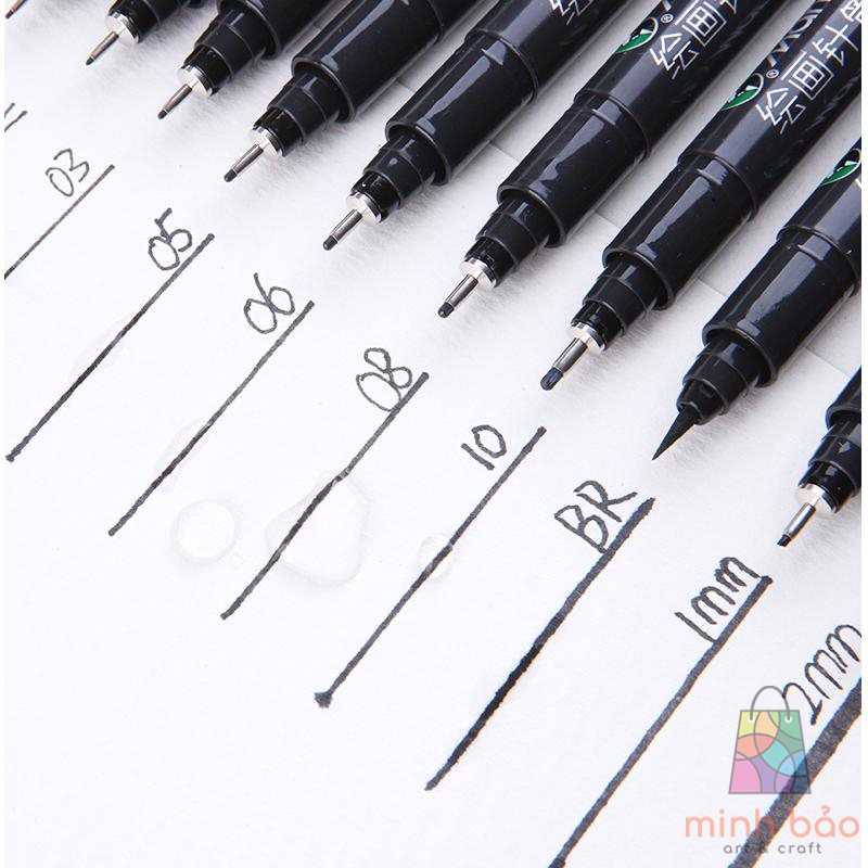 BÚT LINE ĐI NÉT KHÁNG NƯỚC MARIE'S C7806 (16 NÉT, MỰC ĐEN)