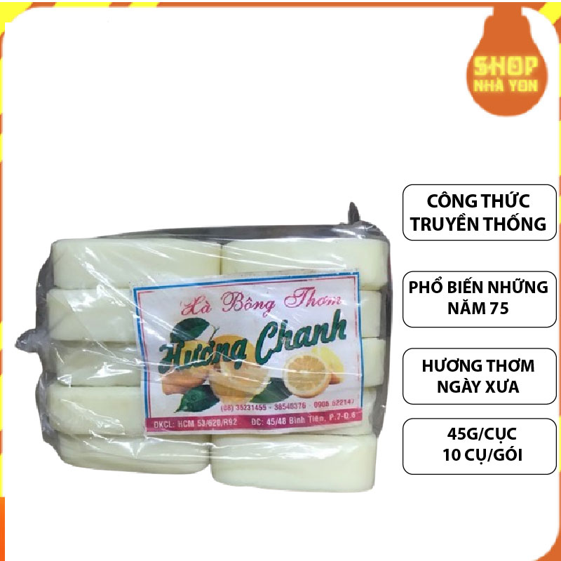 Xà bông chanh 1 bịt 10 cục