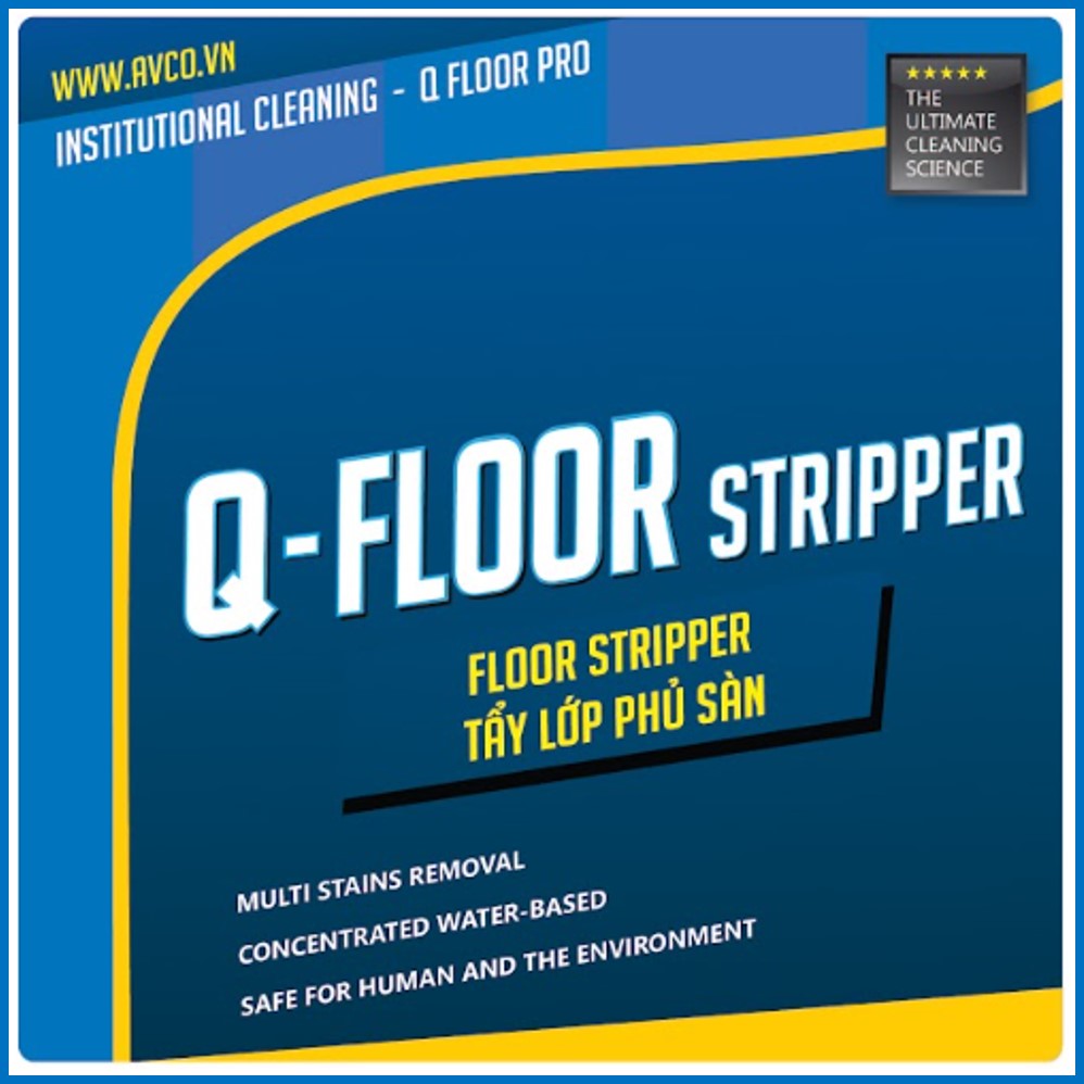 Chất Tẩy Phủ Bóng Sàn Q-FLOOR STRIPPER - can 20 lít - AVCOchem