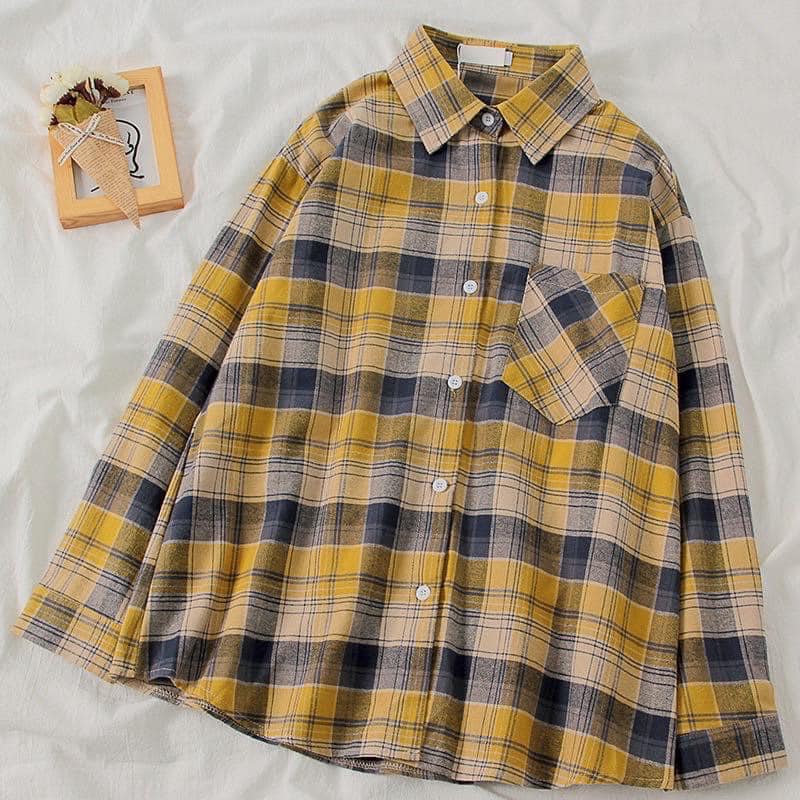 ( ẢNH THẬT) ÁO SƠ MI KẺ CARO MỚI HÀN QUỐC, LEVERMART