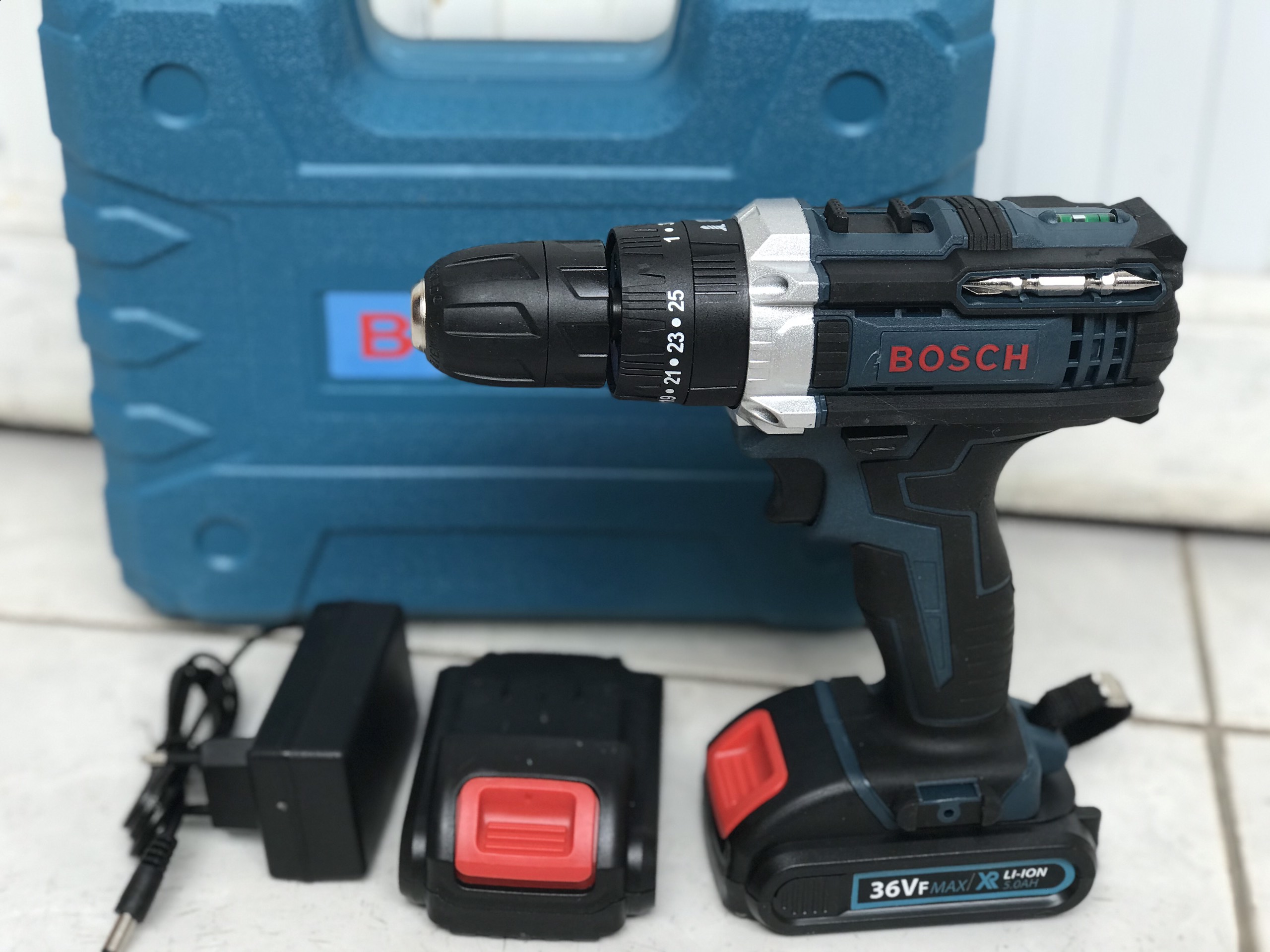 Máy khoan pin 36v 2pin kèm phụ kiện