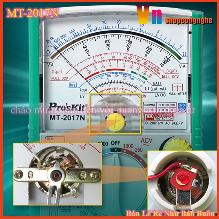 Đồng hồ đo kim proskit mt-2017n