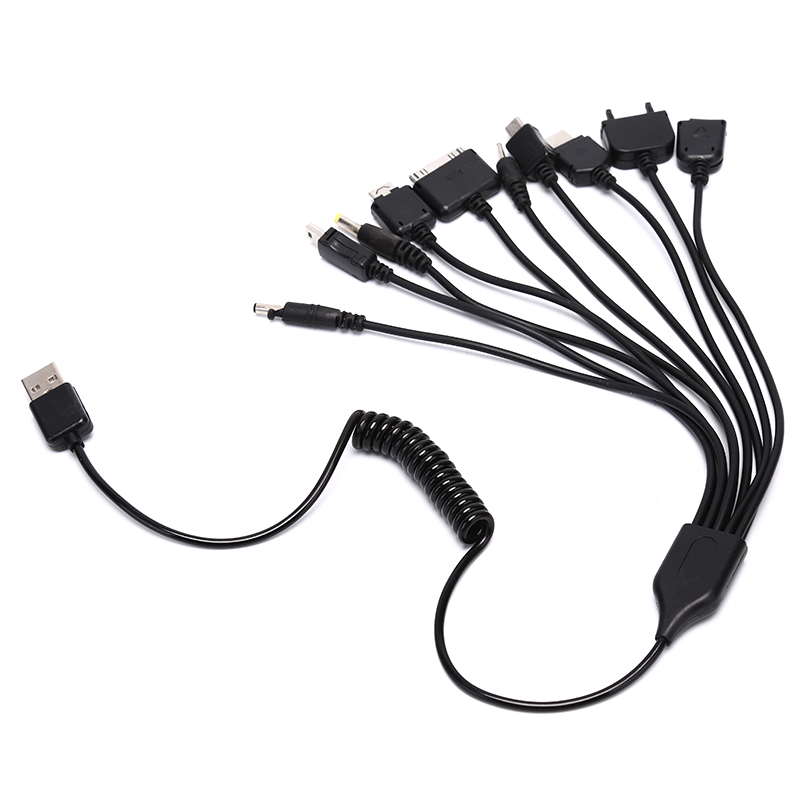 Kocoo Universal 10 in 1 Multi-Function Cell Phone Game USB Charging Cable Charger
