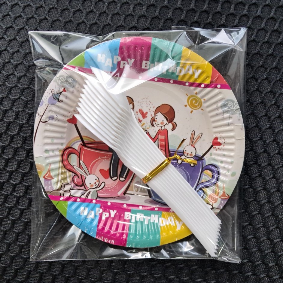 paper plate combo (10 forks + 10 spoons)
