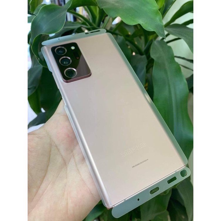 Miếng Dán PPF nhám mặt lưng Full viền SAMSUNG Note 20ultra / note 20 / note 10 / note 10+ bảo vệ máy toàn diện..