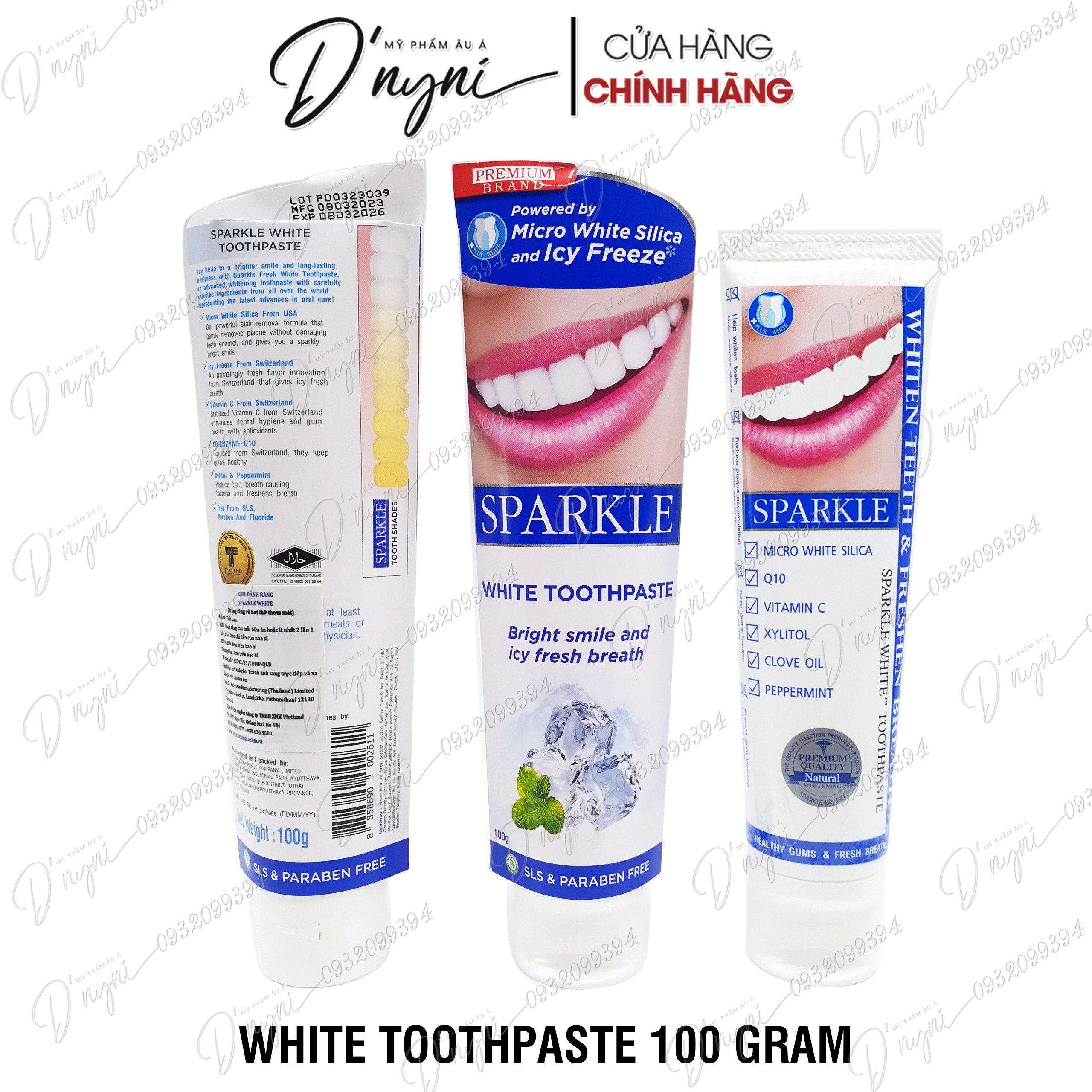 Thailand sparkle 100g toothpaste super white teeth