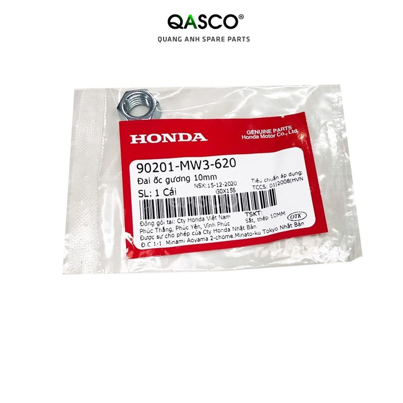 Đai ốc gương honda 10mm dùng chung nhiều xe _75