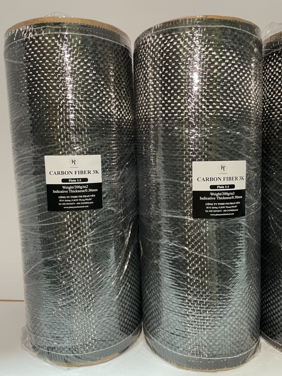 Sợi Carbon,vải carbon [khổ 20cm×100cm][kiểu đan plain 1:1][trang trí xe máy]