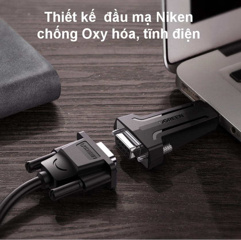 Đầu chuyển đổi tín hiệu USB 2.0 sang COM DP9 RS 232 UGREEN 80111