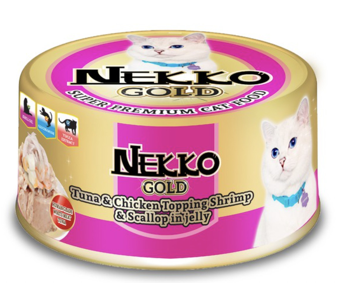 PATE NEKKO GOLD CAO CẤP THỨC ĂN ƯỚT CHO MÈO Lon 85g