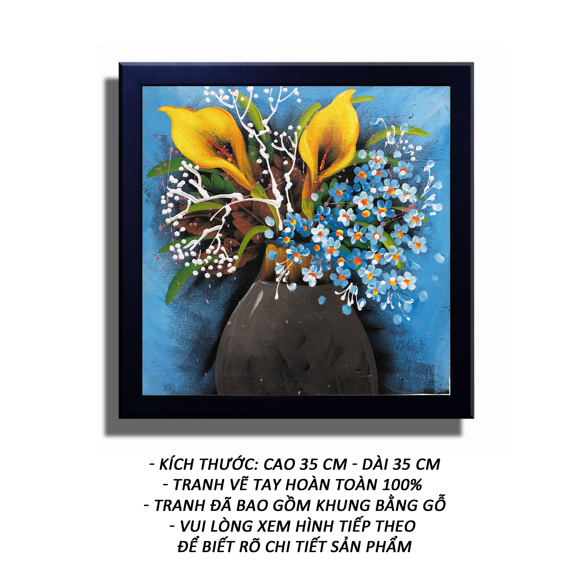 Tranh sơn dầu vẽ - Đêm Tĩnh Lặng - Tranh Mỹ Thuật Minh Hiền