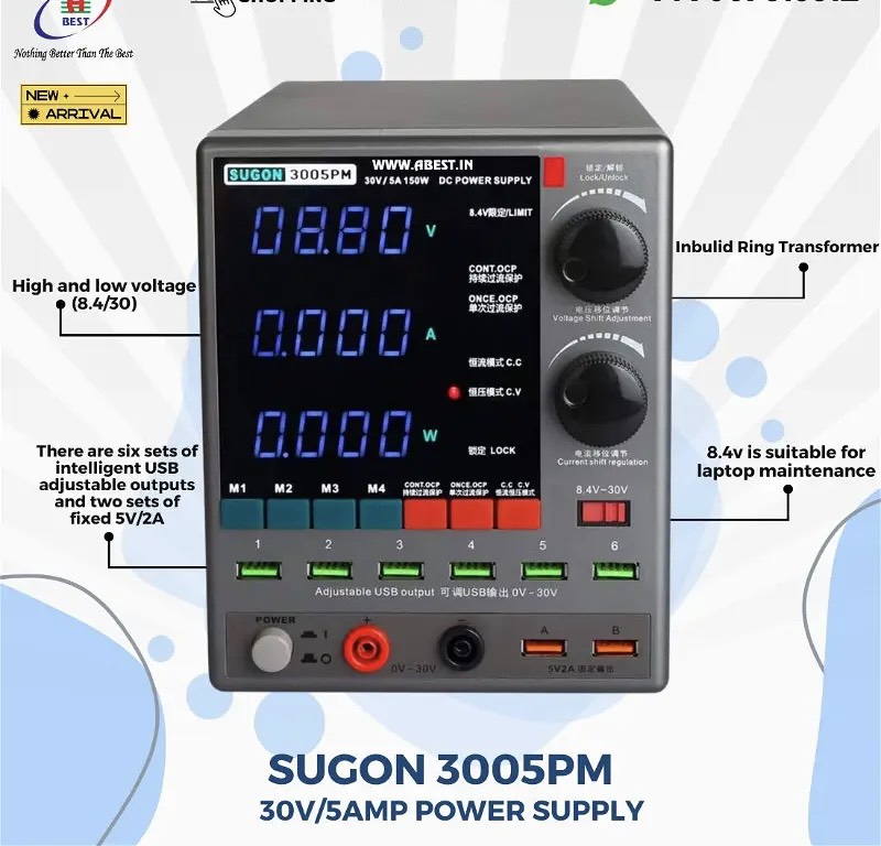 Máy cấp nguồn số Sugon 3005-PM/ 5A-30V