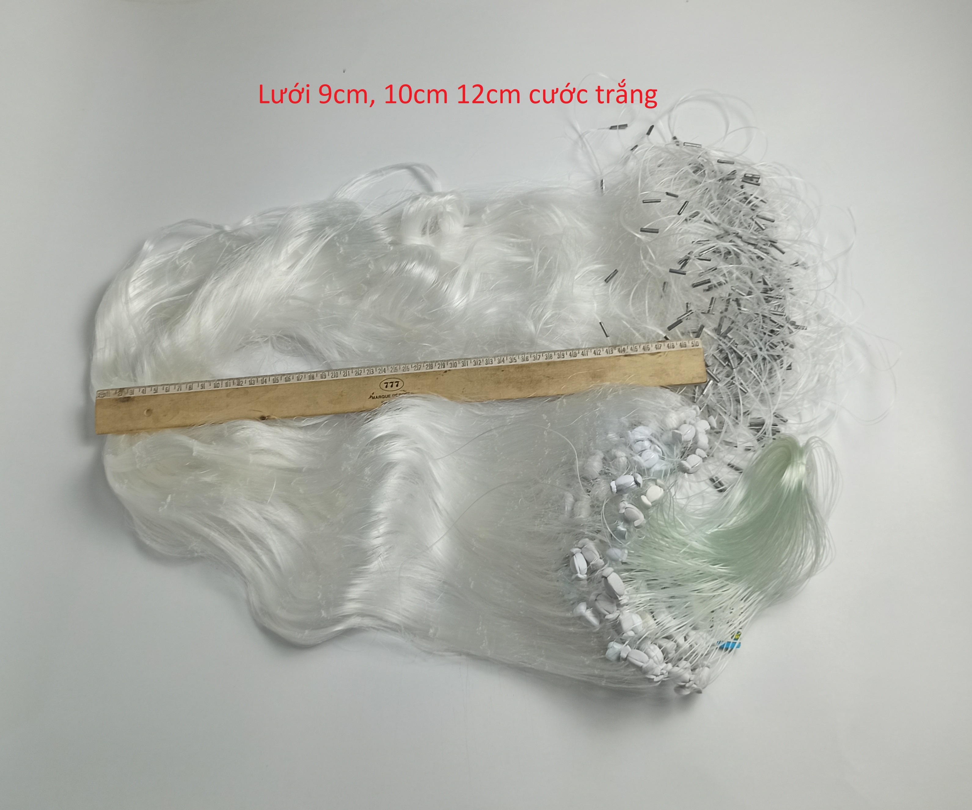 Lưới 3 Màng, Lưới Bén, Lưới Đánh Cá, Lưới Bắt Cá (mặt lưới 4cm, 4.5cm, 5cm, 5.5cm, 6cm, 6.5cm, 7cm, 8cm, 9cm, 10cm,12cm)