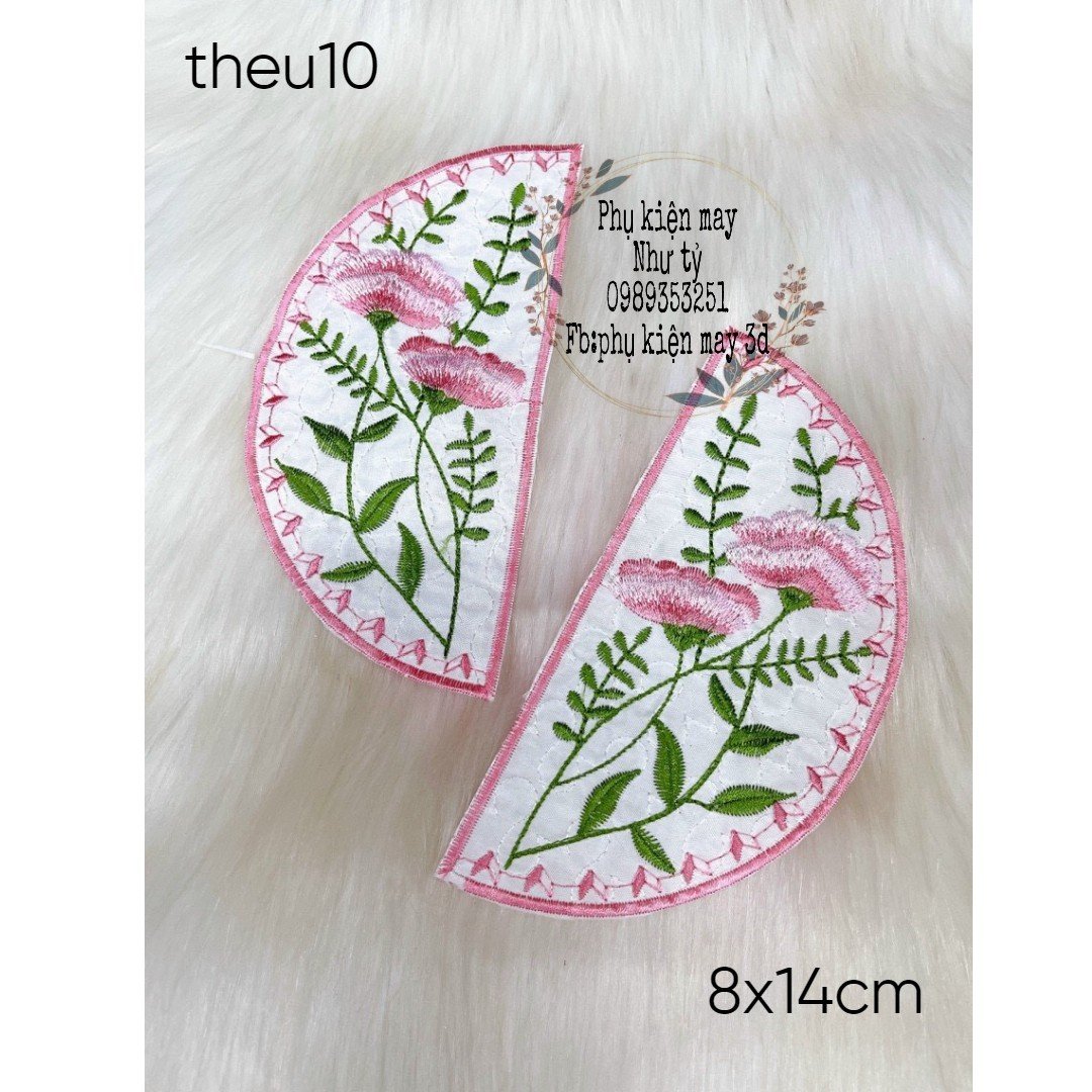 tấm tròn thêu cách tân trang trí