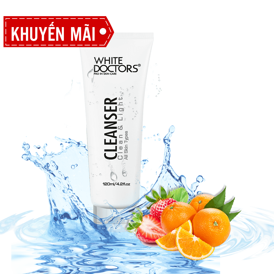 Sữa rửa mặt ngừa mụn White Doctors Cleanser Clean Light 120ml