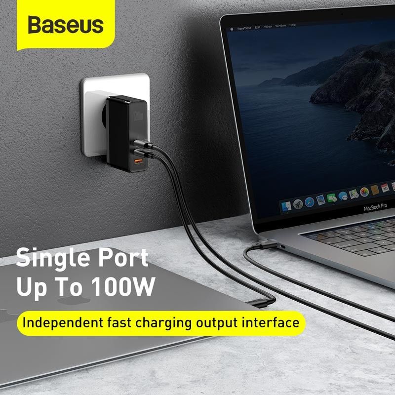Bộ sạc nhanh 120W Baseus Gan Mini Quick Charger