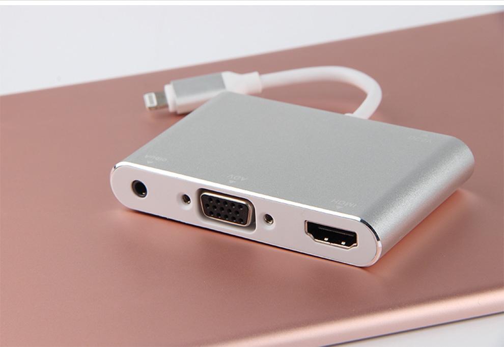 Cáp chuyển đổi lightning ra hdmi, vga màn hình tv cho iphone, ipad