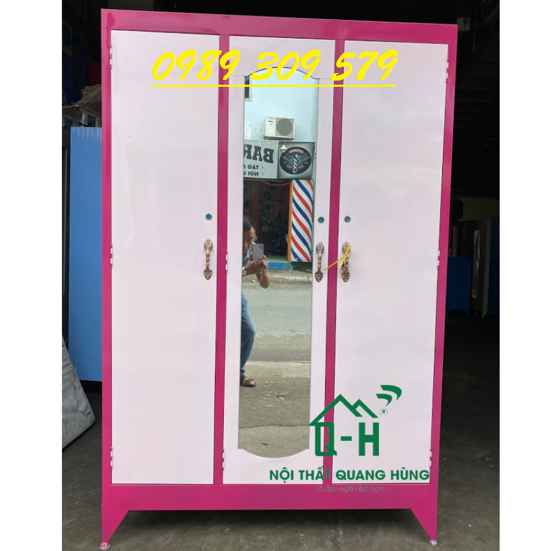TỦ SẮT 3 CÁNH LỚN CAO CẤP HCM
