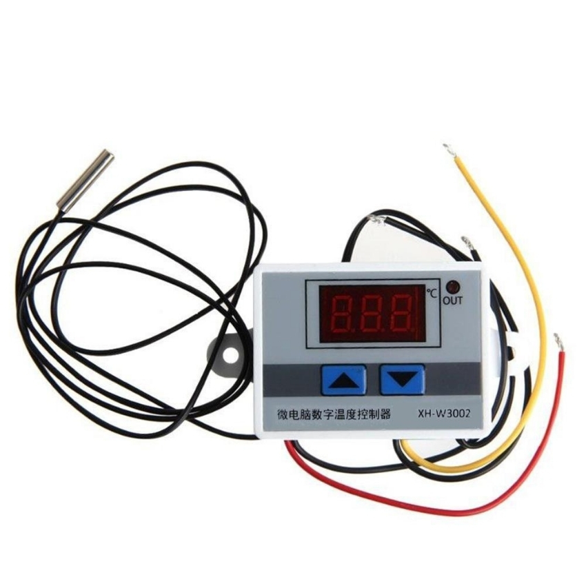 Bộ điều khiển nhiệt độ tự động XH-W3001 10A/220V,mạch điều khiển nhiệt độ,cảm biến nhiệt độ,thiết bị điều khiển nhiệt độ, lò ấp trứng, đầu dò nhiệt độ