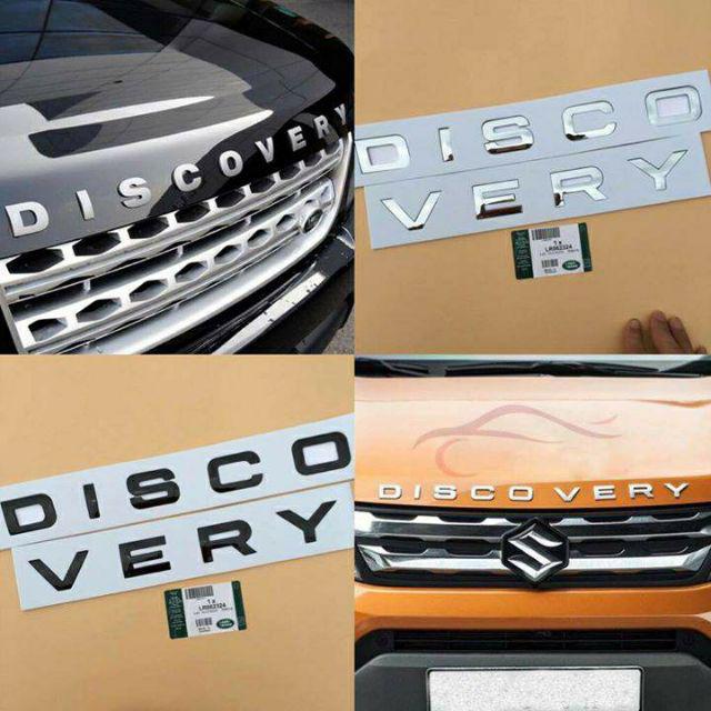 Tem chữ discovery dán xe ô tô