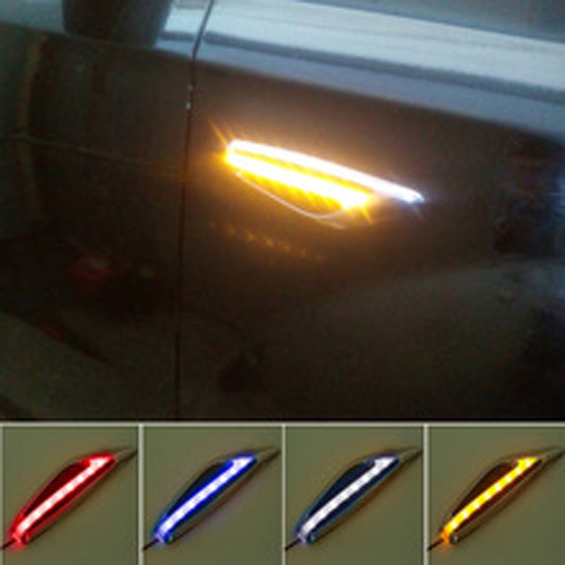 ĐÈN LED HỐC GIÓ SƯỜN XE HƠI CAO CẤP( MÀU VÀNG) - DC12V
