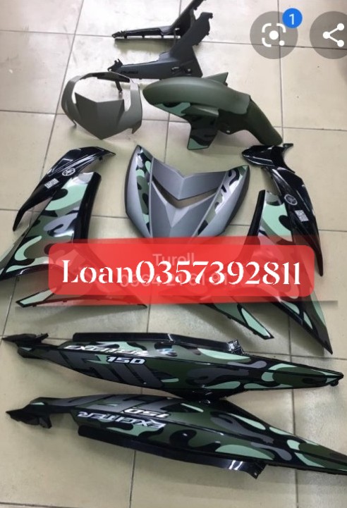 dàn áo exciter 150 chính hãng , Camo 2015 luôn tem  phiên bảng limited hãng Yamaha