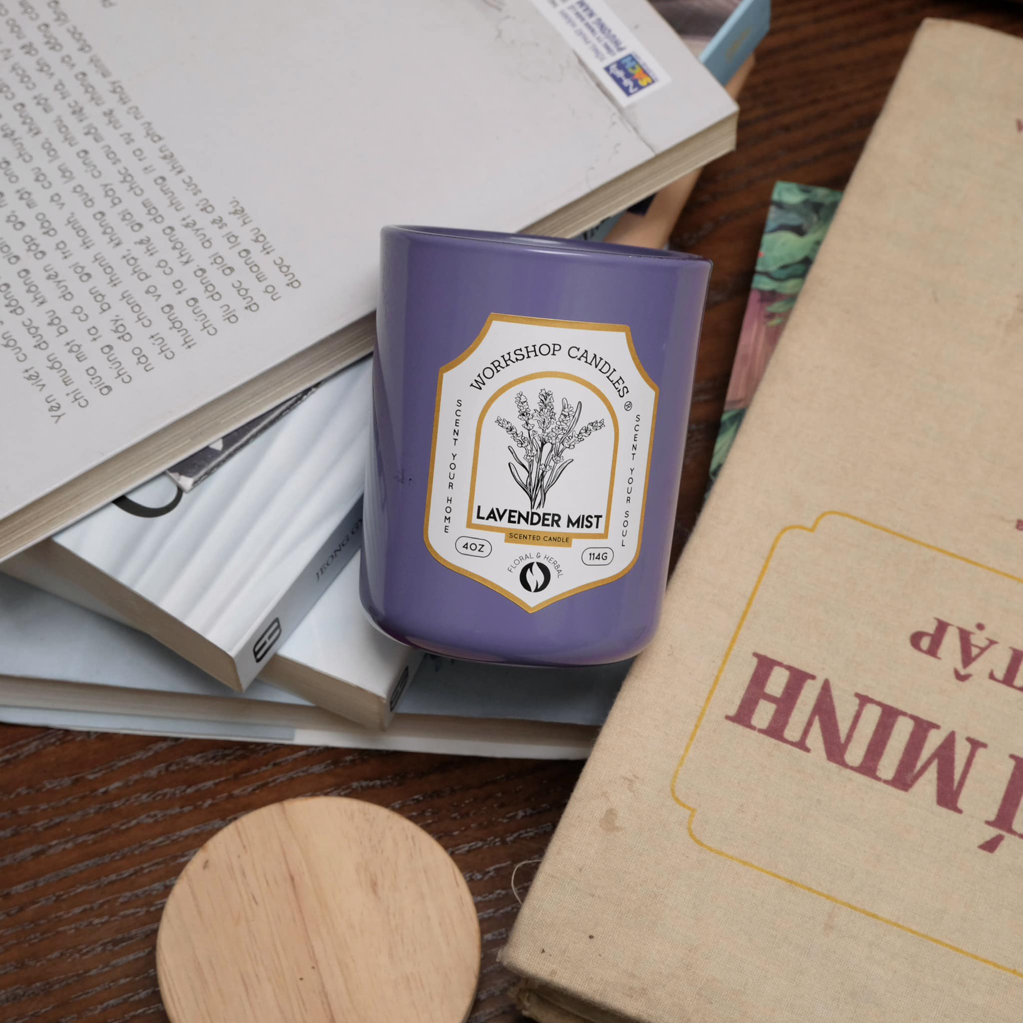 Workshop Candles - Nến thơm Rose Lavender 8.8oz