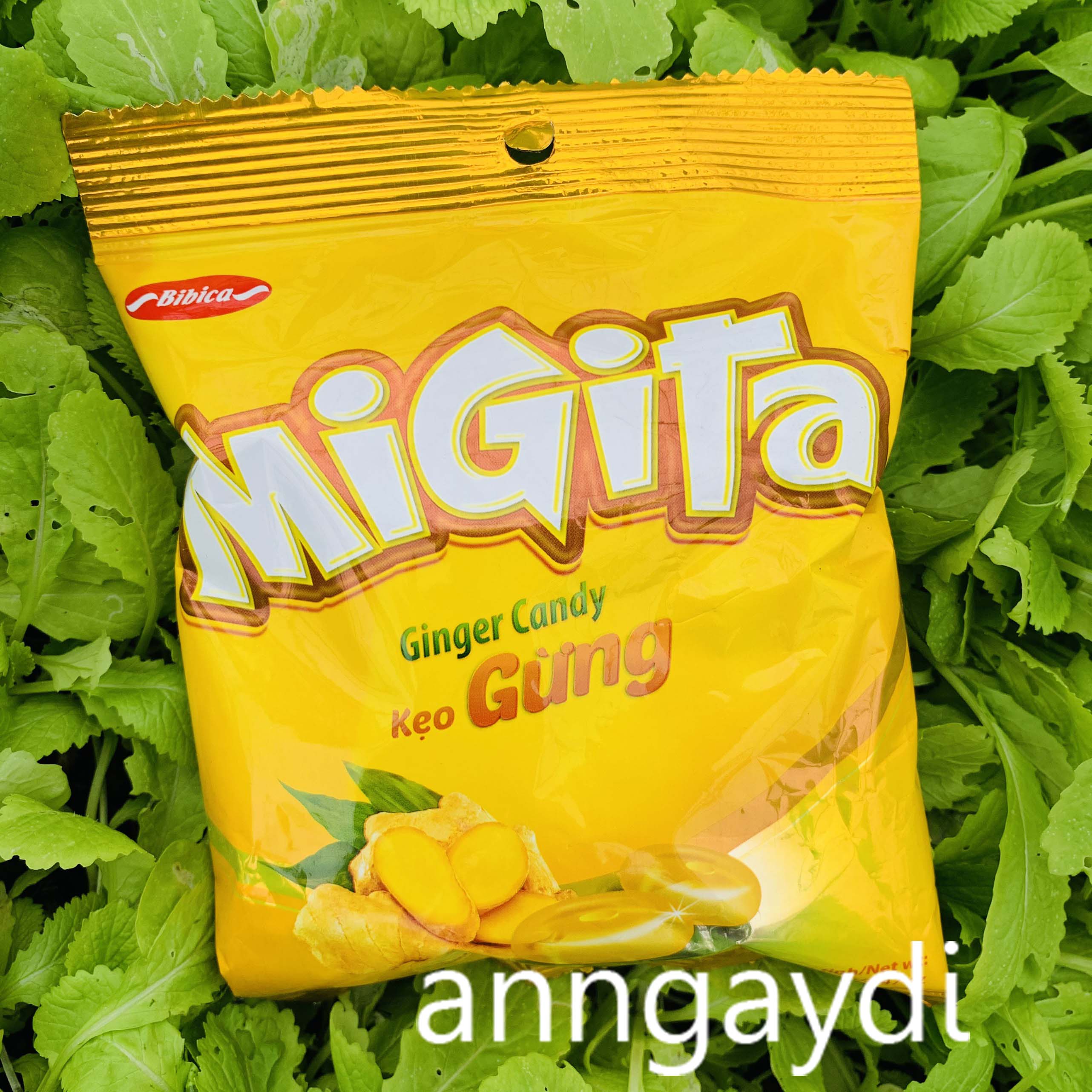 Kẹo gừng cứng Migita 70gr Bibica