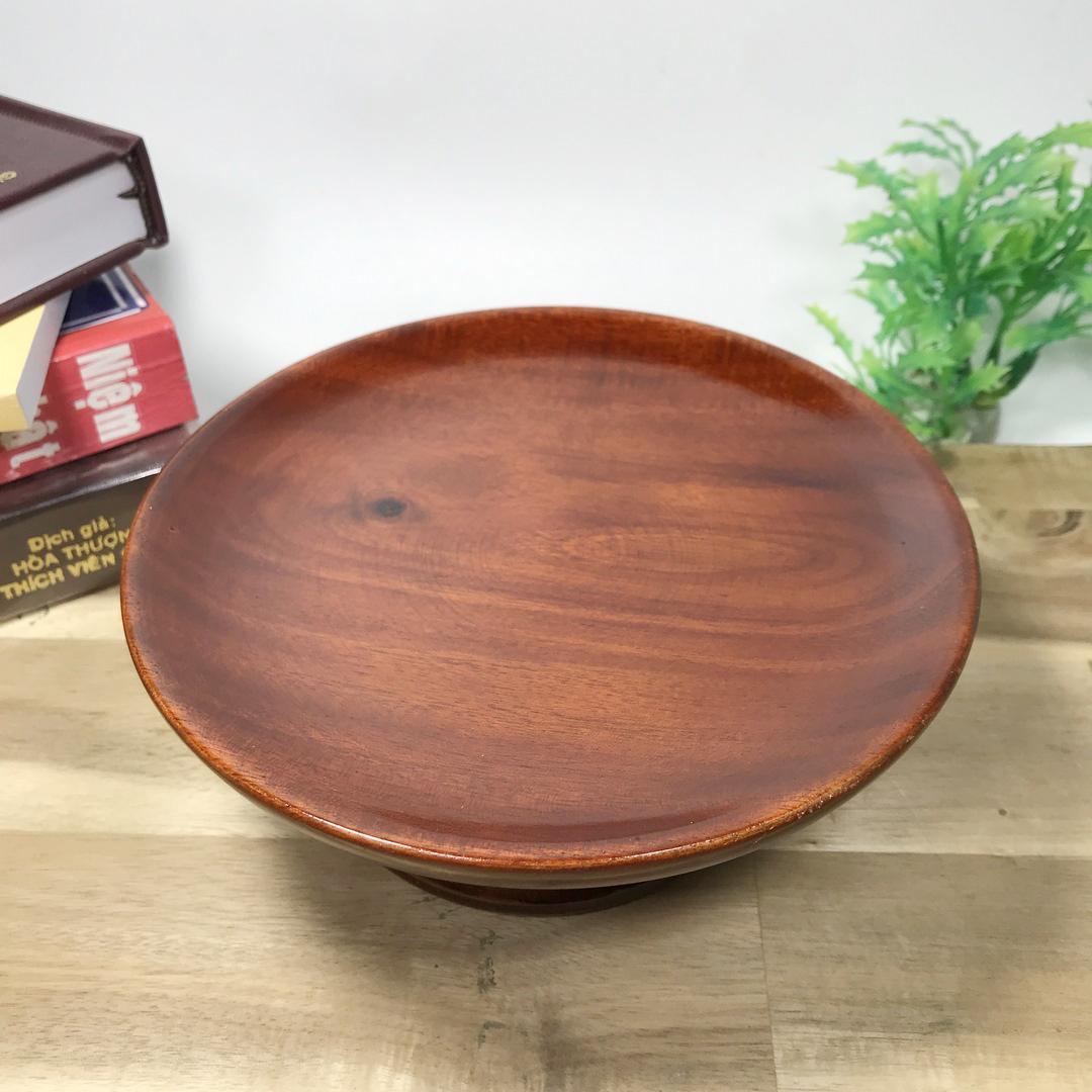 Dĩa gỗ có đế đựng trái cây trưng bàn thờ-Nhiều cỡ