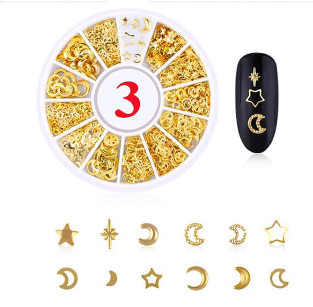 Khay phụ kiện tròn charm 03 trang trí móng làm nail shop hnnail