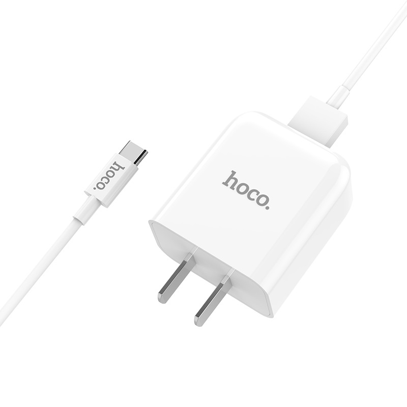 Bộ Cốc sạc và Cáp sạc Hoco C49 cổng Lightning / TypeC / Micro-USB tùy chọn Output max 2A (Trắng) - Hãng phân phối chính thức - Nhất Tín Computer